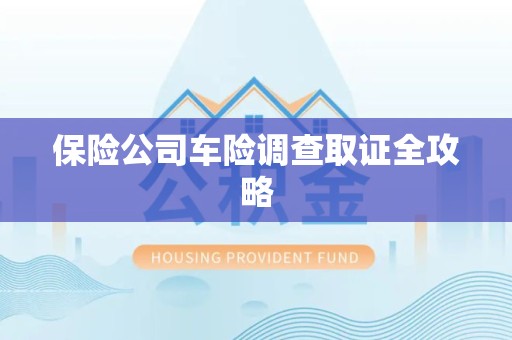 昌江保险公司车险调查取证全攻略